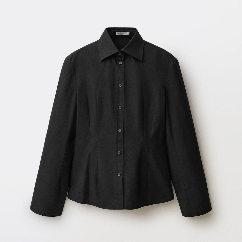 MNG Selection FITTED SHIRT WITH CUFFLESS SLEEVES